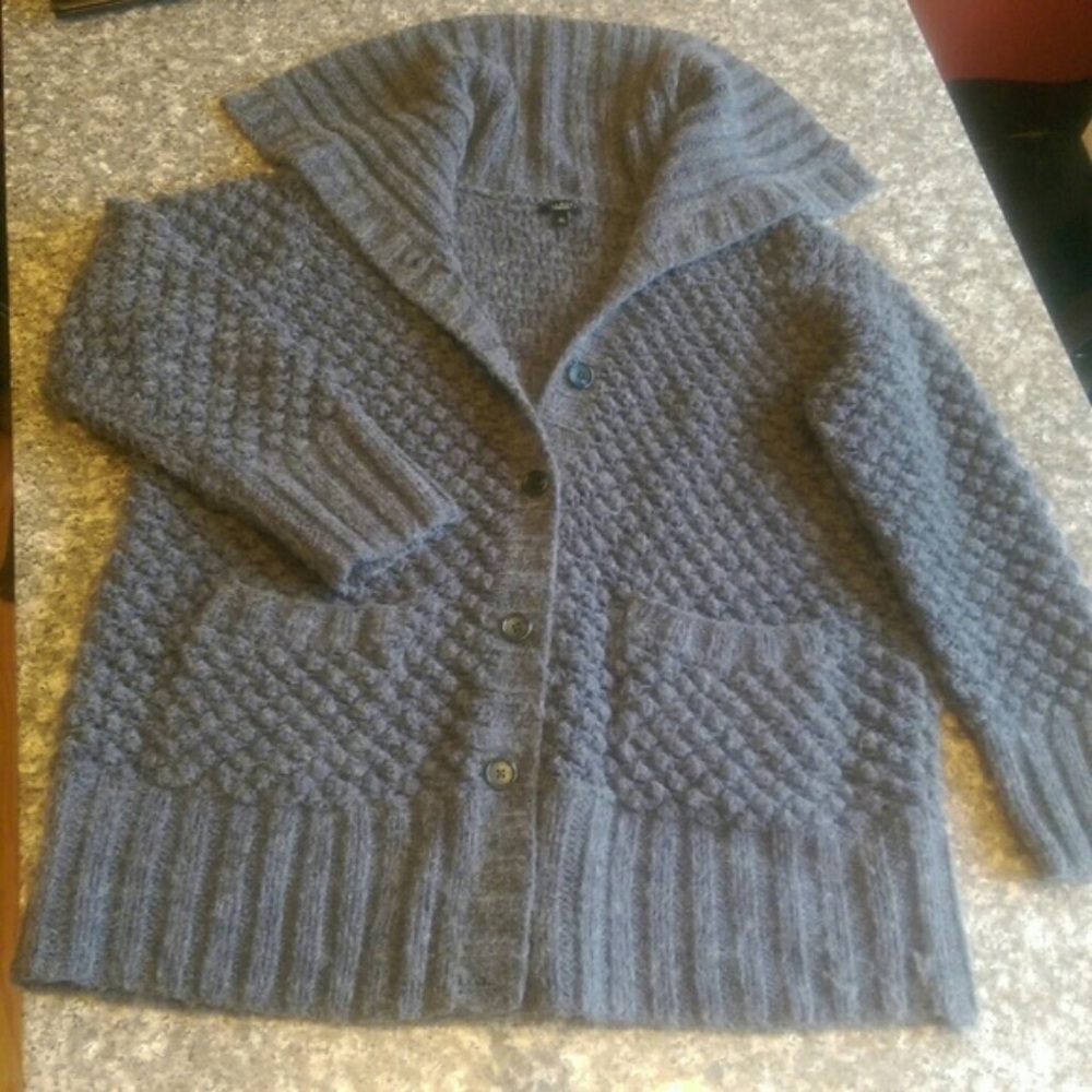 Tabots Cardigan Sweater Dove Gray XL